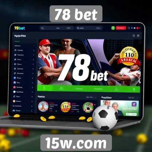 Interface do usuário do site 78 bet em foco